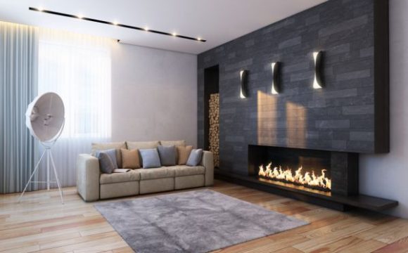 Modern Gas Fireplace in Toronto